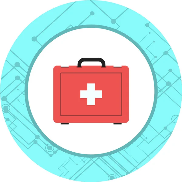 Medizinische Kit Symbol Vektor Illustration — Stockvektor