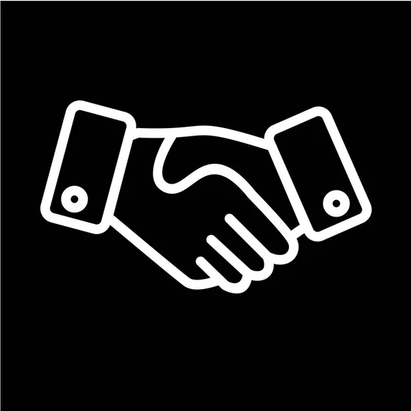 Handshake Icon Vector Illustration — Stock Vector