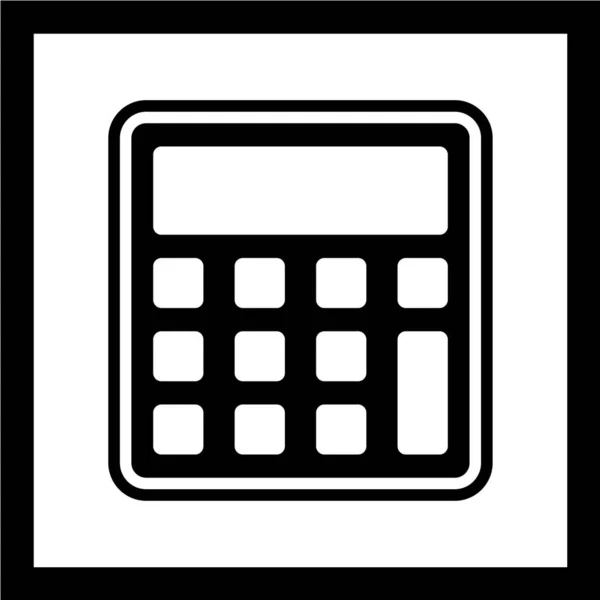 Kalkulatorikon Vektorillustrasjon – stockvektor