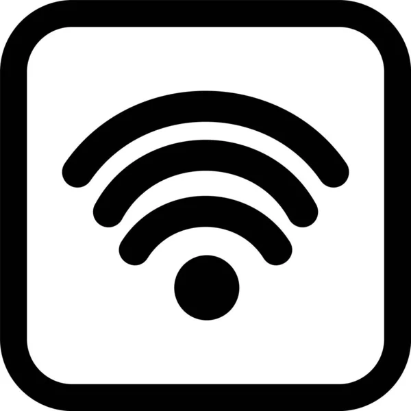Icône Wifi Arrière Plan Isolé Style Tendance — Image vectorielle