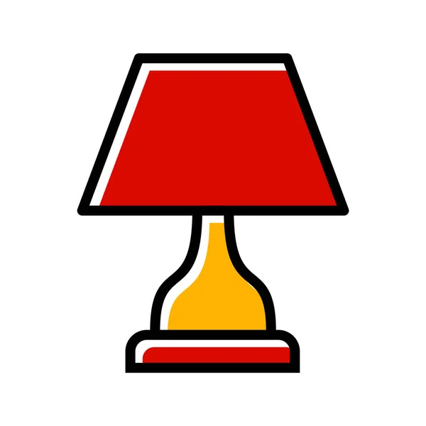 Lampe Icon Trendy Stil Isolert Bakgrunnsgruppe – stockvektor