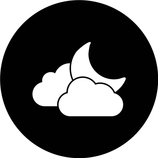 Chmury Ikona Wektor Ilustracja — Wektor stockowy