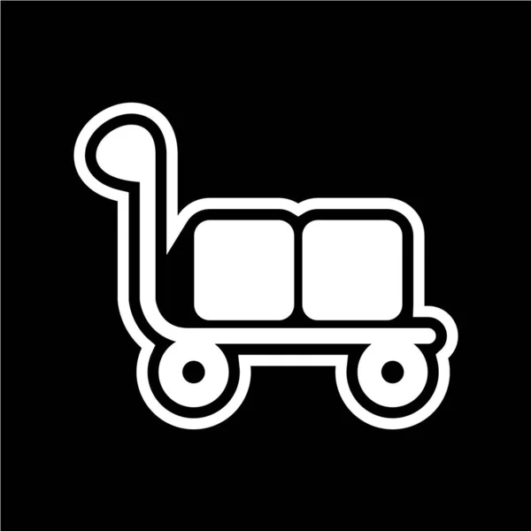 Pictogram Trolley Kar — Stockvector
