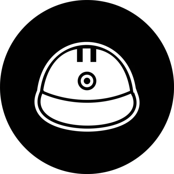 Икона Шлема Модном Стиле Изолированный Фон — стоковый вектор