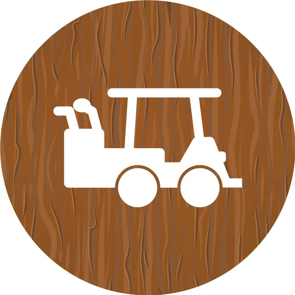 vector illustration of a wooden cart with a trailer