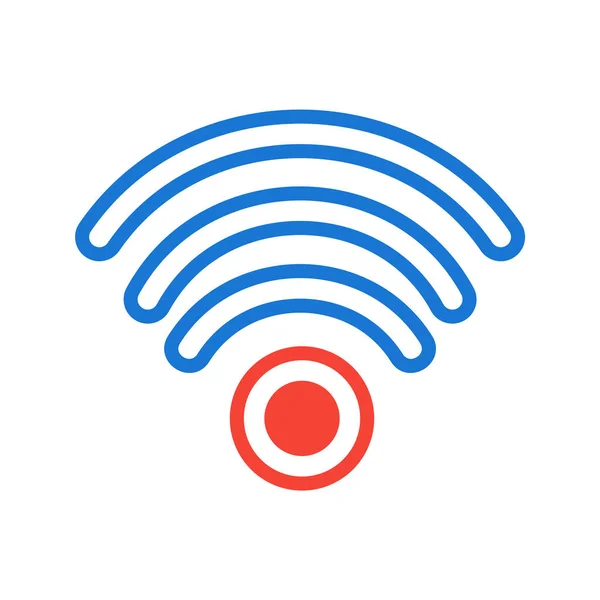 Wifi Symbol Trendigen Stil Isolierten Hintergrund — Stockvektor