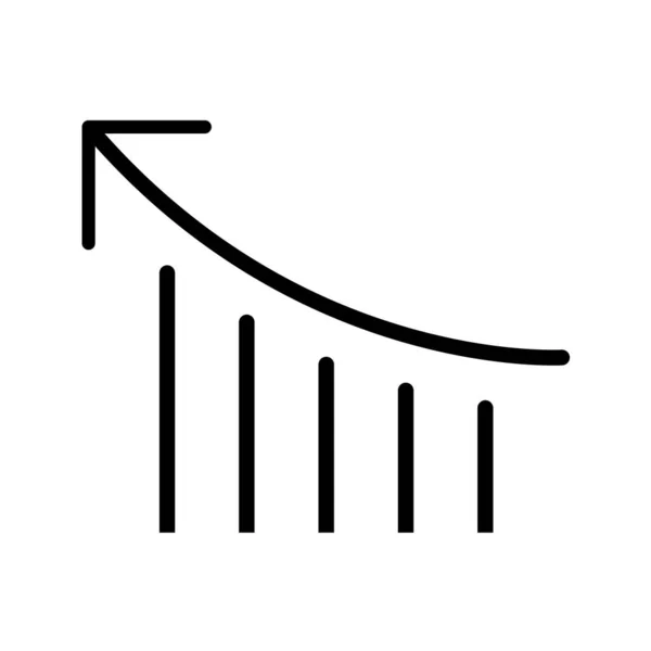 Ikona Grafu Vektorová Ilustrace — Stockový vektor