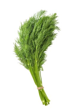 demet dereotu beyaz zemin üzerine