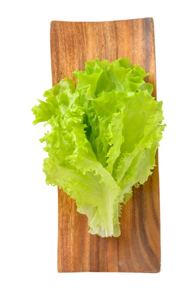 Lettuce leaf on a white background — Stock Photo, Image
