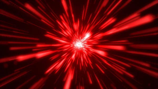 Space Traveling Particle Zoom Background Rendered — Stock Photo, Image
