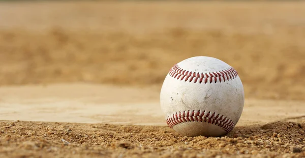 Beisebol Home Plate Campo Esportes — Fotografia de Stock