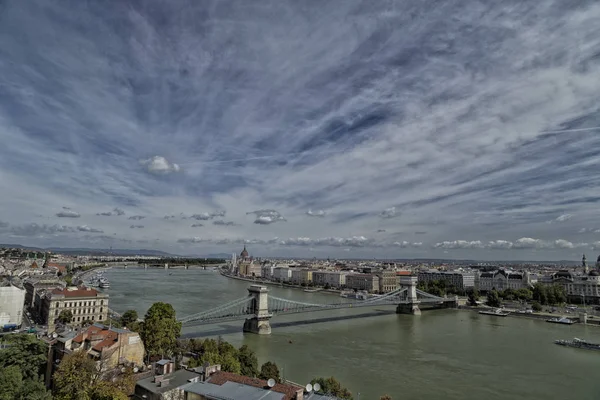 Blick Auf Die Donau Budapest Ungarn — Stockfoto