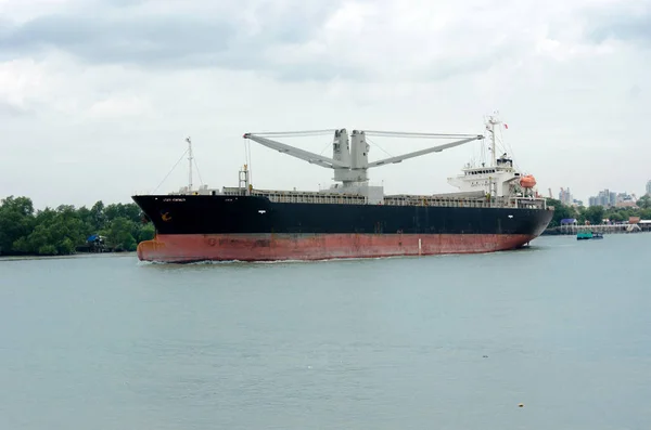 Gas Lpg Tank Containerschip Uitgevoerd Rivier Gebruiken Voor Petrochemische Gas — Stockfoto