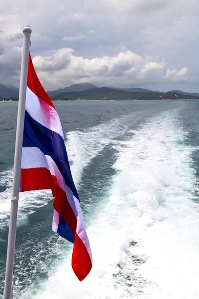 Азія Міанмар Самуї Затока Острів Махає Прапором Таїланді Південнокитайському Морі — стокове фото