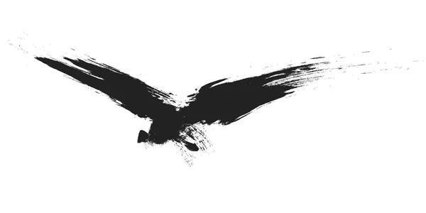 Une Image Oiseau Noir Grunge — Photo