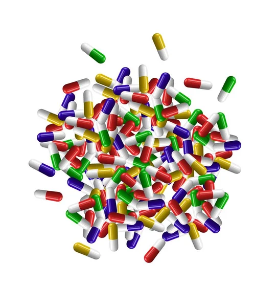 Close Colorful Pills — Stock Photo, Image