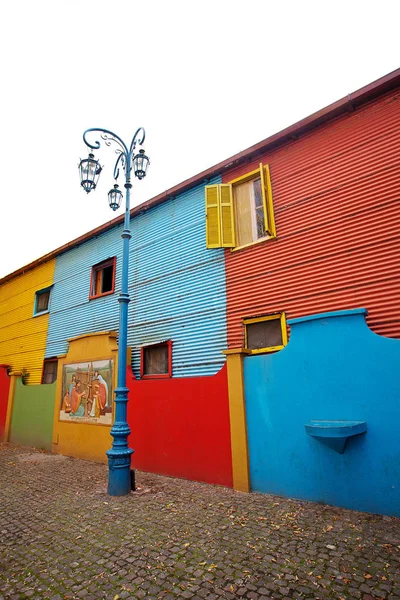 Färgglada Byggnaderna Boca Buenos Aires Argentina — Stockfoto