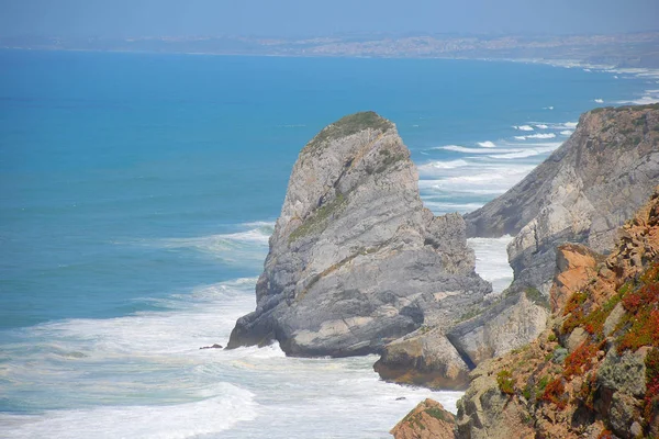 Orilla Del Mar Cerca Cabo Roca Portugal — Foto de Stock