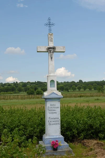 墓地の白い十字架 — ストック写真