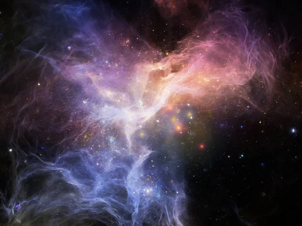 알고리즘 코스모스 시리즈 천문학 물리학 과학주제에 그래픽 역할을하는 프랙탈 요소의 — 스톡 사진