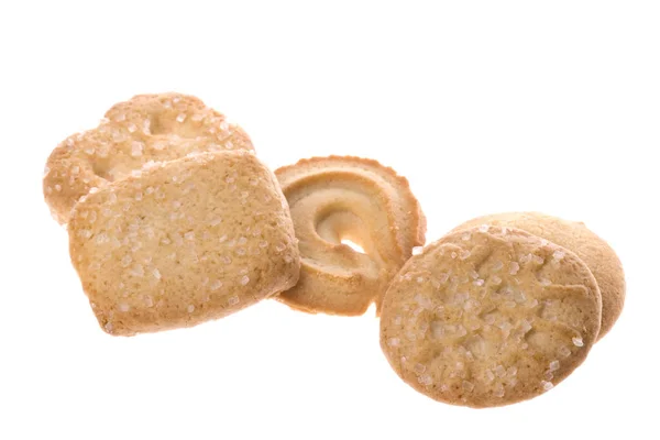 Geïsoleerde Macro Afbeelding Van Boterkoekjes — Stockfoto