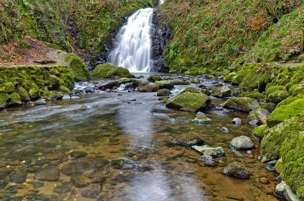 Glenoe Waterfall Antrim Irlanda Parte Del Mundo Reconocido Glens Antrim — Foto de Stock