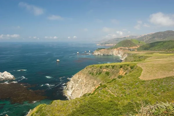 Costa Del Pacífico Big Sure Cerca Bixby Bridge — Foto de Stock