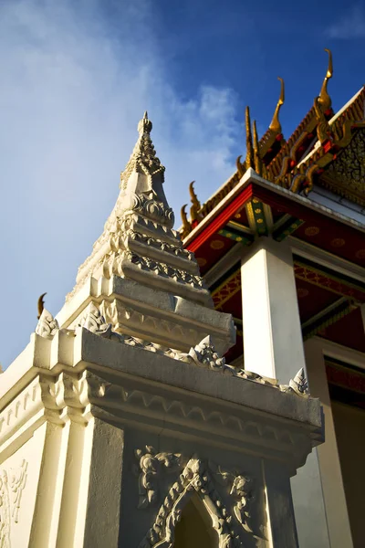 Asya Bangkok Içinde Tapınak Thailand Soyut Çapraz Renkler Çatı Wat — Stok fotoğraf