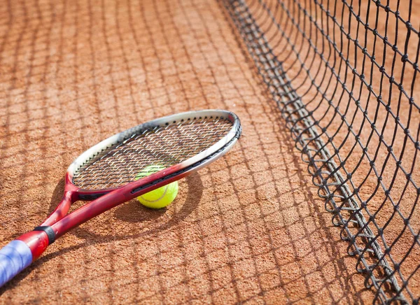 Tennis Racket Clay Course — Stockfoto