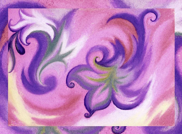 Abstrakter Künstlerischer Hintergrund Bild Pastell Handzeichnung Malerei Auf Papier — Stockfoto
