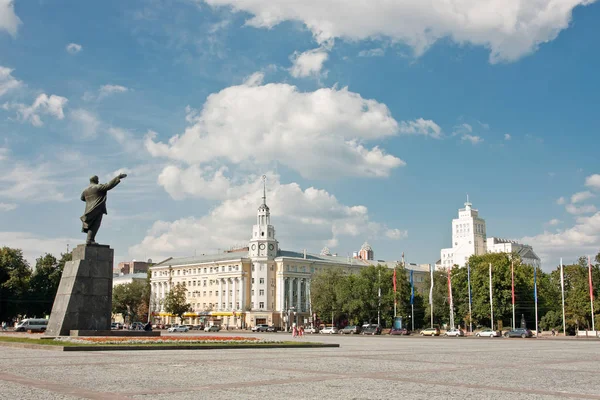 Piazza Lenin Voronezh Russia Schizzo Estivo — Foto Stock