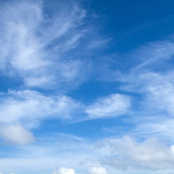Ansicht Weiße Wolke Mit Blauem Himmel Hintergrund — Stockfoto
