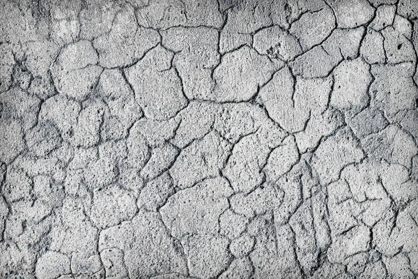 Grandes Rachaduras Profundas Superfície Gesso Velho — Fotografia de Stock