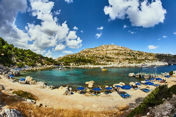 Anthony Quinn Bay Ilha Rodes Grécia — Fotografia de Stock