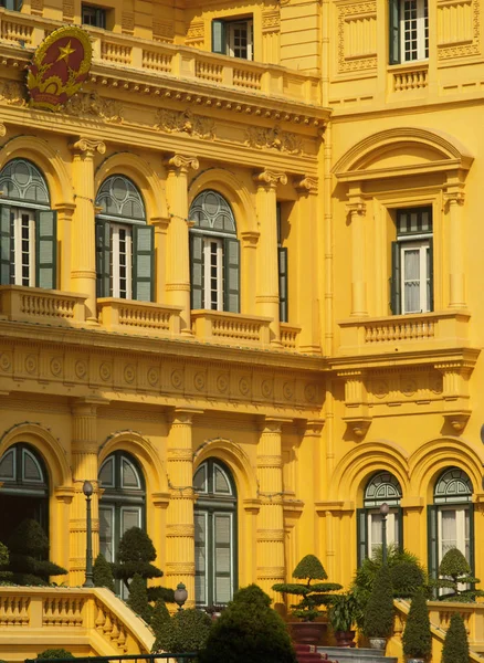 Detail Starého Prezidentského Paláce Hanoi Vietnam — Stock fotografie