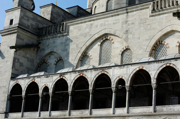 Moschea Più Famosa Della Città Turca Istanbul Moschea Blu Nella — Foto Stock