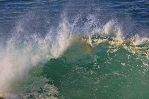 Mare Surf Grande Onda Pausa Sulla Costa — Foto Stock