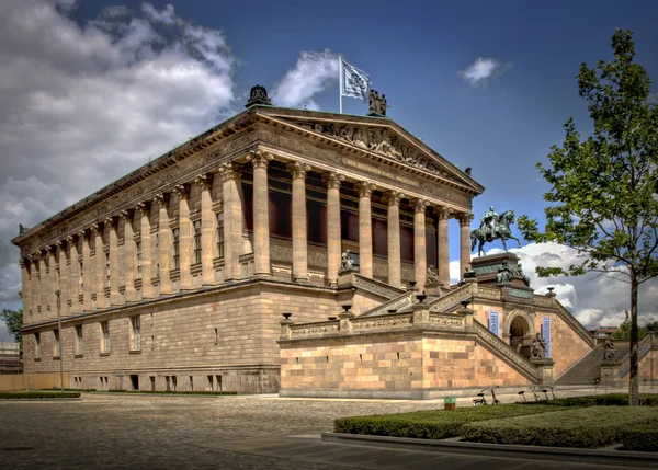 Die Alte Nationalgalerie Auf Der Museumsinsel Berlinben Mitte — Stock Fotó