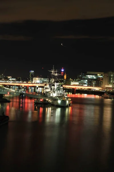 Vue Ville Londres Nuit — Photo