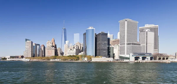 New Yorks Skyline Eftermiddagen Frihet Tornet 2014 — Stockfoto