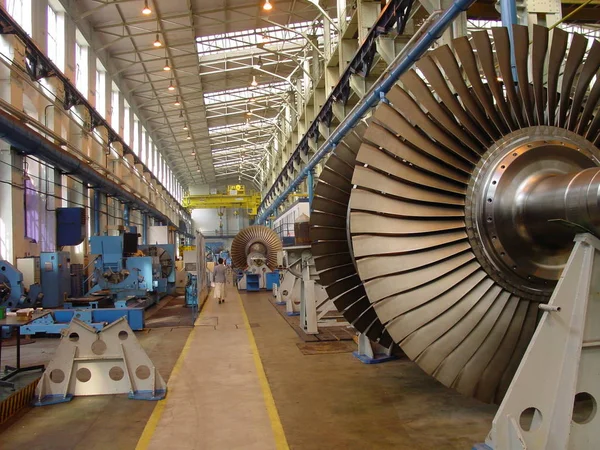 Vista Fábrica Turbinas — Fotografia de Stock