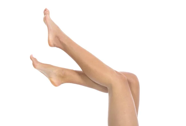 Γυναίκα Πόδια Απομονωμένες Φόντο — Φωτογραφία Αρχείου