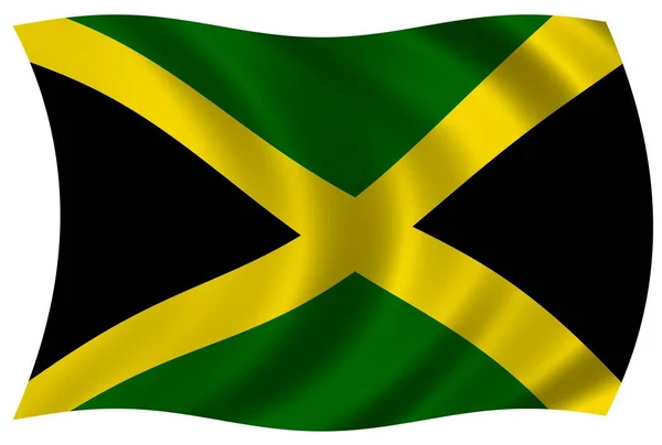 Графическая Иллюстрация Флага Ямайки — стоковое фото