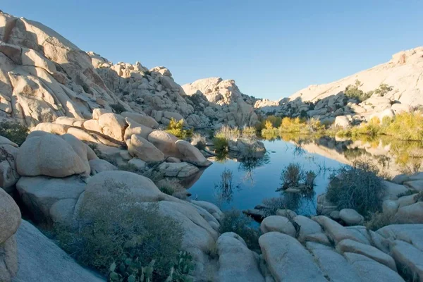 Barker Damm Ist Ein Wasserspeicher Joschua Tree Nationalpark Kalifornien Der — Stockfoto