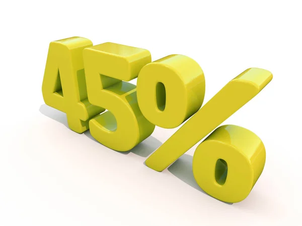 Ícone Taxa Porcentagem Fundo Branco Desconto Ilustração — Fotografia de Stock
