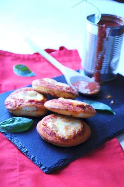 토마토와 Pizzette — 스톡 사진