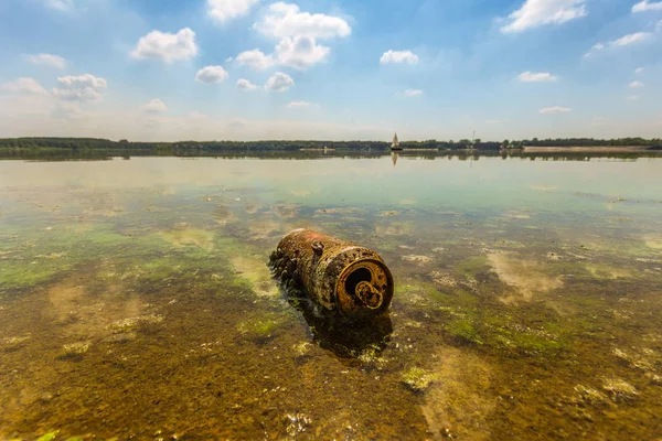 Garbage Polluting Natural Environment Pollution Nature Series — Stock Photo, Image