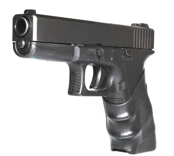Poloautomatická Ruční Pistole Pozadí — Stock fotografie