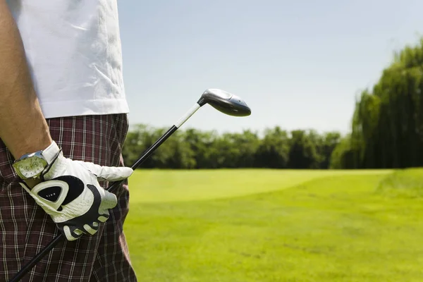 Clube Golfe Golfista Movendo Para Próximo Buraco — Fotografia de Stock