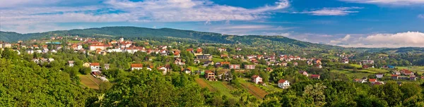 Città Sveti Ivan Zelina Panorama Prigorje Croazia — Foto Stock